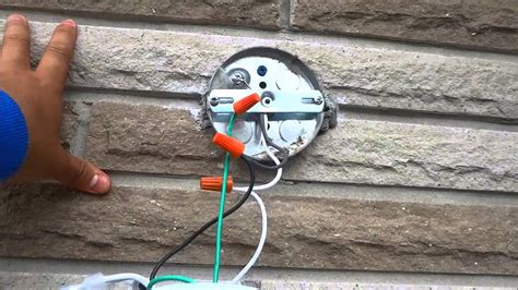 how to install junction box for outdoor light fixture youtube|lighting outlet junction box installation.